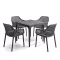 Avalon 4+1 kerti bútor garnitúra szett grafit
