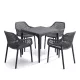 Avalon 4+1 kerti bútor garnitúra szett grafit