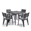 Deya 4+1 kerti bútor garnitúra szett grafit