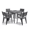 Deya 4+1 kerti bútor garnitúra szett grafit