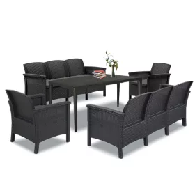 Venus III 8 személyes kerti bútor garnitúra grafit