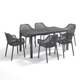 Rino 6+1 kerti bútor garnitúra szett grafit