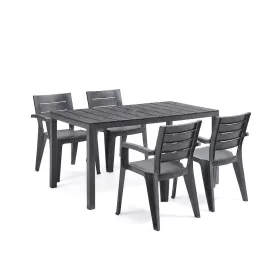 Vivo 4+1 kerti bútor garnitúra szett grafit