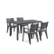 Vivo 4+1 kerti bútor garnitúra szett grafit