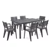 Vivo 6+1 kerti bútor garnitúra szett grafit
