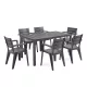 Vivo 6+1 kerti bútor garnitúra szett grafit