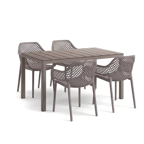 Rino 4+1 kerti bútor garnitúra szett cappuccino