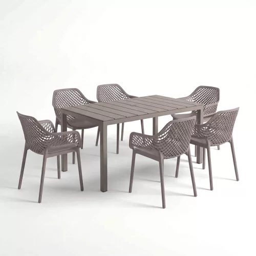 Rino 6+1 kerti bútor garnitúra szett cappuccino