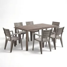 Vivo 6+1 kerti bútor garnitúra szett cappuccino