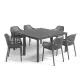 Luno 6+1 kerti bútor garnitúra szett grafit
