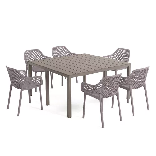 Luno 6+1 kerti bútor garnitúra szett cappuccino