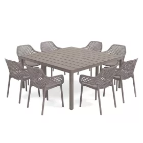 Luno 8+1 kerti bútor garnitúra szett cappuccino