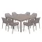 Luno 8+1 kerti bútor garnitúra szett cappuccino