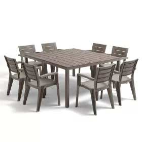 Rava 8+1 kerti bútor garnitúra szett cappuccino