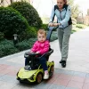 Lamborghini bébitaxi tolókarral, zenével zöld