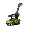 Lamborghini bébitaxi tolókarral, zenével zöld