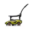 Lamborghini bébitaxi tolókarral, zenével zöld