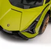 Lamborghini bébitaxi tolókarral, zenével zöld