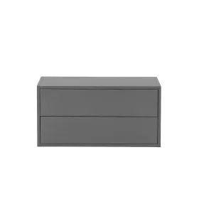 Boxie 2 fiókos fali szekrény 40x80x37 cm antracit