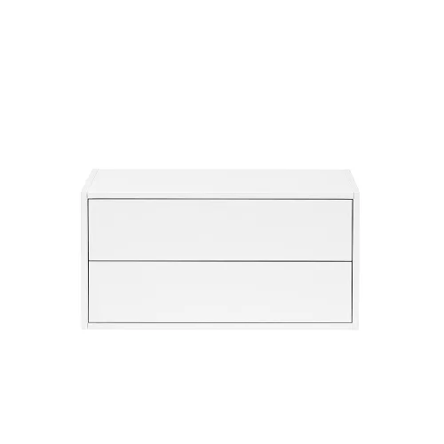 Boxie 2 fiókos fali szekrény 40x80x37 cm fehér