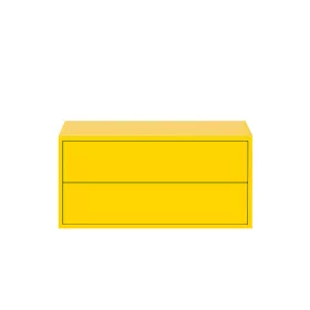 Boxie 2 fiókos fali szekrény 40x80x37 cm sárga