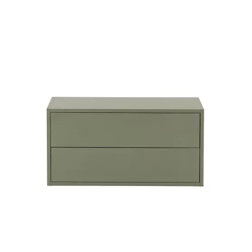 Boxie 2 fiókos fali szekrény 40x80x37 cm zöld