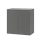 Boxie 2 ajtós fali szekrény 80x80x37 cm antracit
