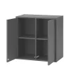 Boxie 2 ajtós fali szekrény 80x80x37 cm antracit