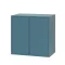 Boxie 2 ajtós fali szekrény 80x80x37 cm petrol kék