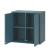 Boxie 2 ajtós fali szekrény 80x80x37 cm petrol kék