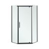 Celtic 100x100 cm ötszögletű zuhanykabin tálca nélkül fekete