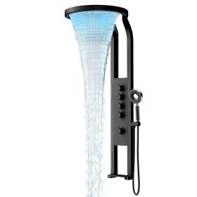 Luxory hidromasszázs zuhanypanel szürke