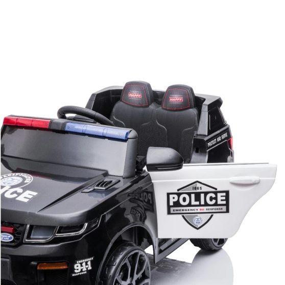 Elektromos rendőrautó fekete