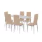 Renton 6+1 étkező garnitúra bézs-szürke