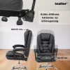 Family One íróasztal szett 100x50x74 cm Optima forgószékkel sonoma tölgy-fekete