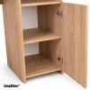Family One íróasztal szett 100x50x74 cm Fit forgószékkel sonoma tölgy-fekete