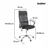 Family One íróasztal szett 100x50x74 cm Fit forgószékkel sonoma tölgy-fekete