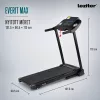 Futópad Led kijelzővel Everit Max 120 kg, 0,75 LE, 0,8-12 KM/h, dőlésszög 0-3%