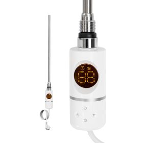   Elektromos fűtőpatron törölközőszárító radiátorhoz digitális hőfokszabályozóval 400W fehér