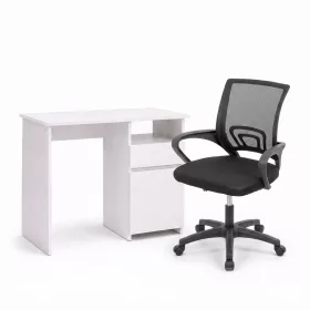 Family Pro íróasztal szett 100x50x74 cm Tivo forgószékkel fehér-fekete