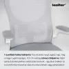 Family Pro íróasztal szett 100x50x74 cm Flexo forgószékkel fehér-fehér