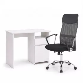 Family Pro íróasztal szett 100x50x74 cm Fit forgószékkel fehér-szürke
