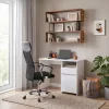 Family Pro íróasztal szett 100x50x74 cm Fit forgószékkel fehér-szürke