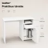 Family Pro íróasztal szett 100x50x74 cm Fit forgószékkel fehér-szürke