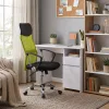 Family Pro íróasztal szett 100x50x74 cm Fit forgószékkel fehér-zöld