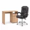 Family Pro íróasztal szett 100x50x74 cm Optima forgószékkel sonoma tölgy-fekete