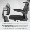 Family Pro íróasztal szett 100x50x74 cm Flexo forgószékkel sonoma tölgy-fekete