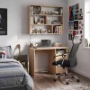 Family Pro íróasztal szett 100x50x74 cm Fit forgószékkel sonoma tölgy-fekete