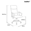 Family Pro íróasztal szett 100x50x74 cm Fit forgószékkel sonoma tölgy-szürke