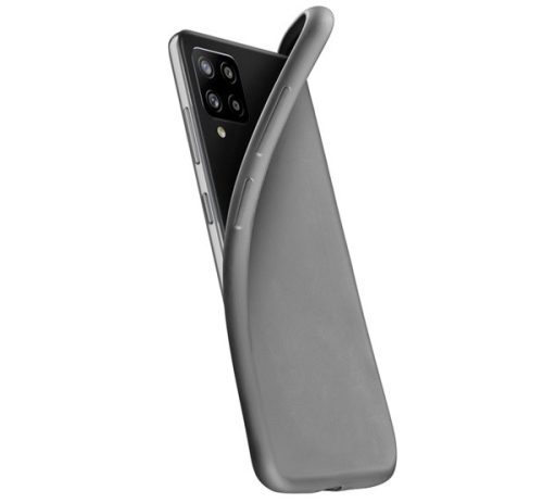 CELLULARLINE CHROMA szilikon telefonvédő matt, mikrofiber plüss belső FEKETE